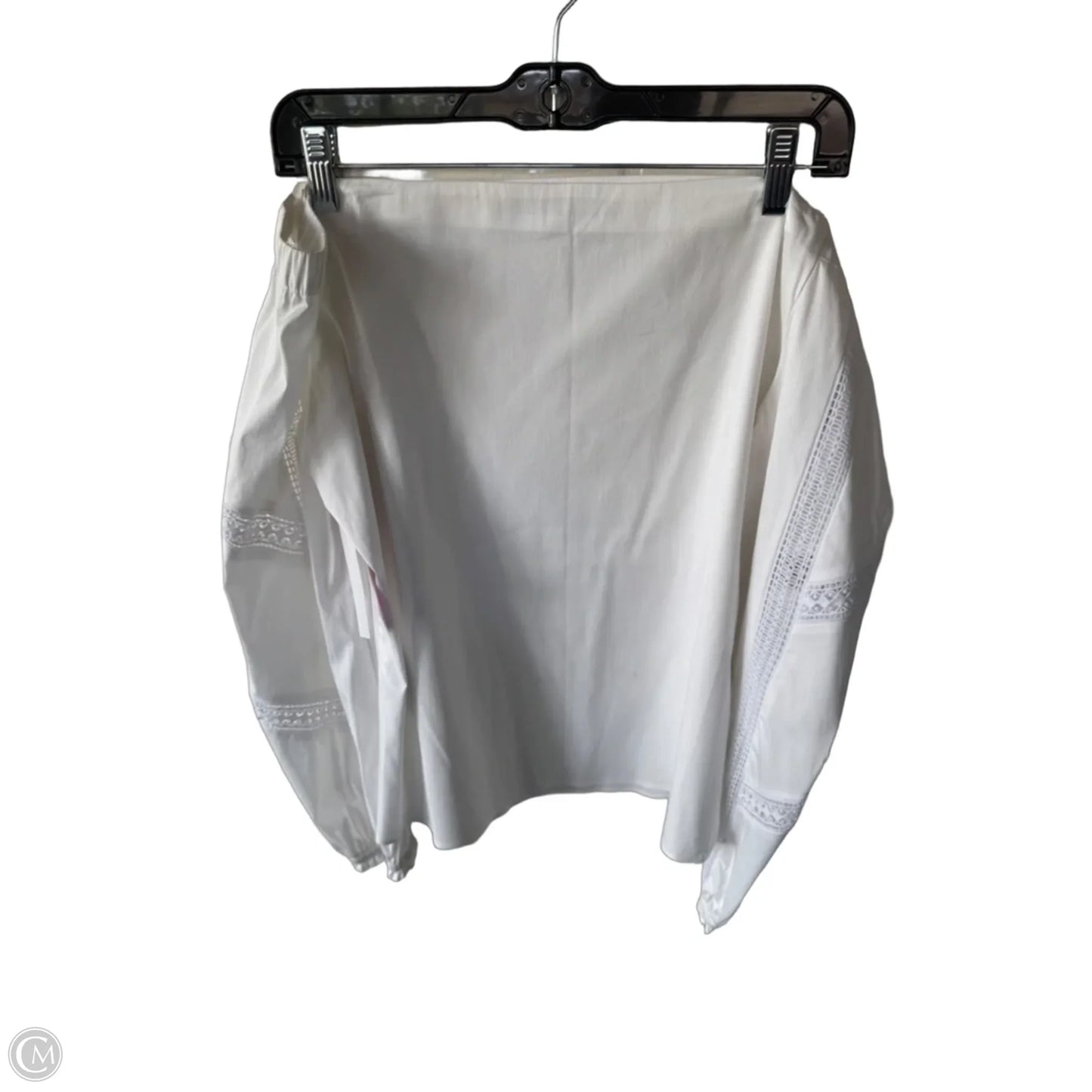 Top Long Sleeve By White House Black Market In White, Size: M