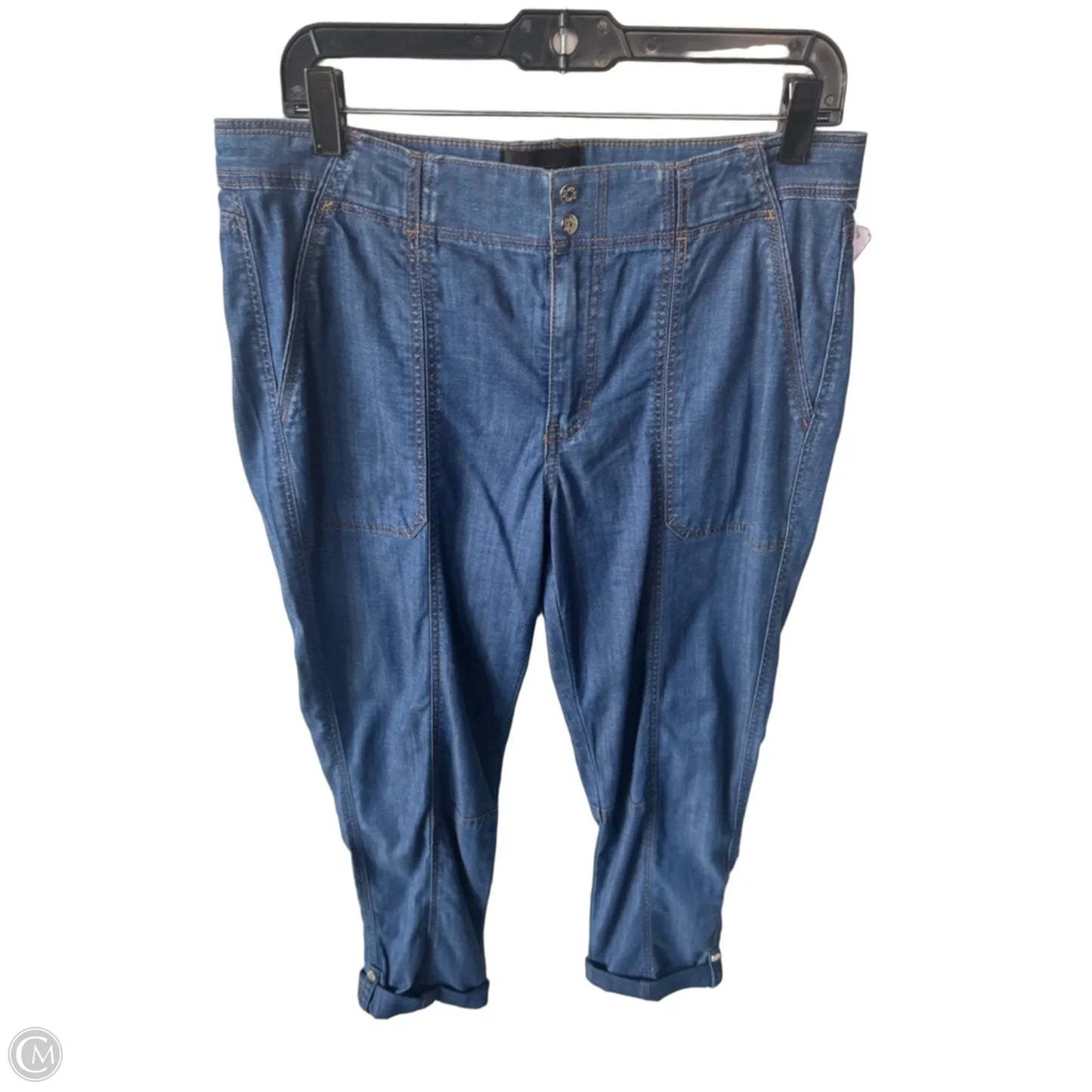 Jeans Cropped By White House Black Market In Blue Denim, Size: 10