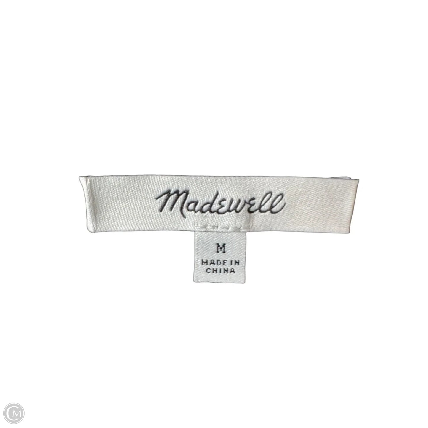 Sweater Cardigan By Madewell In Blue & White, Size: M