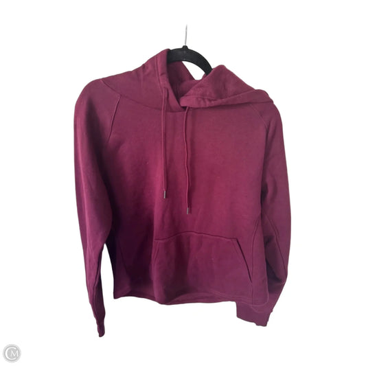 Athletic Top Long Sleeve Hoodie By Tek Gear In Purple, Size: M