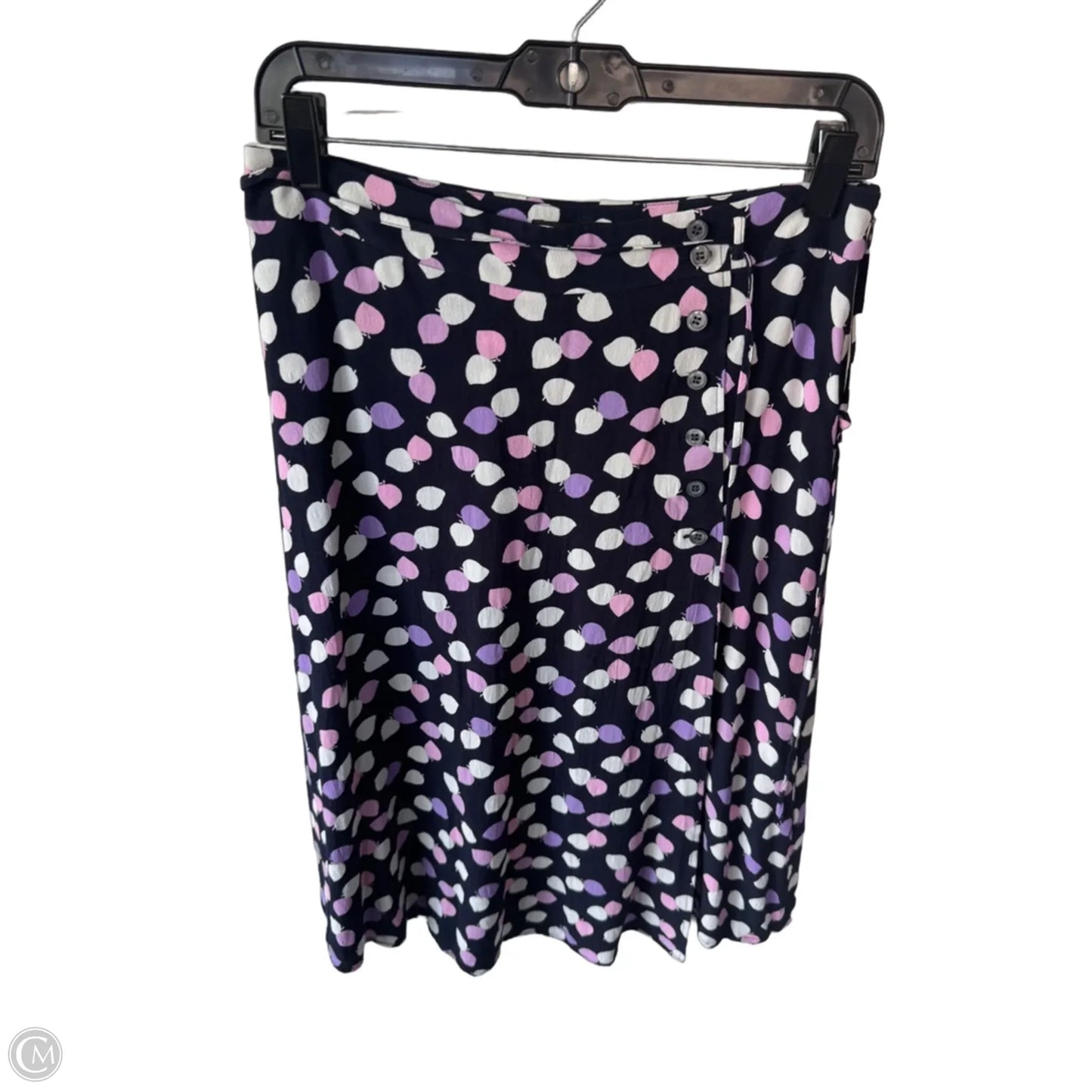 Skirt Midi By Talbots In Blue & White, Size: 8p