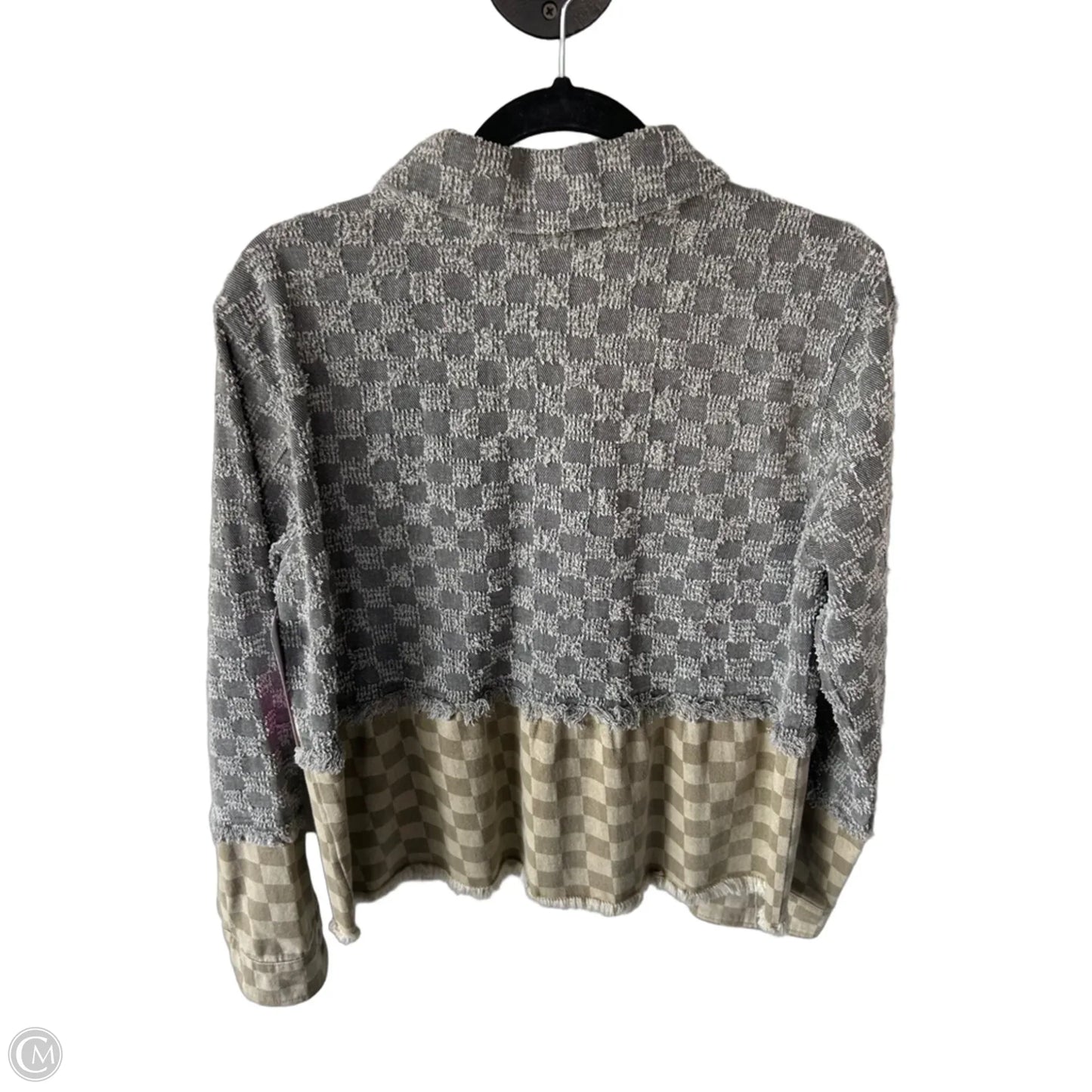 Jacket Other By Mystree In Grey & Tan, Size: L
