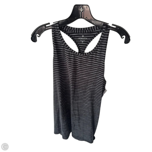 Athletic Tank Top By Athleta In Black & Grey, Size: M