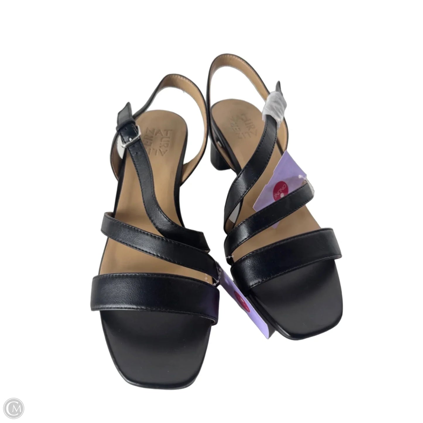 Sandals Heels Block By Naturalizer In Black, Size: 7.5