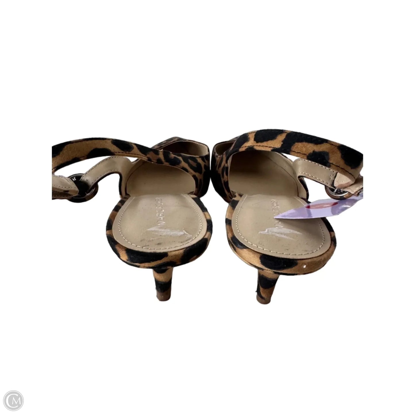 Shoes Heels Kitten By Marc Fisher In Black & Brown, Size: 8