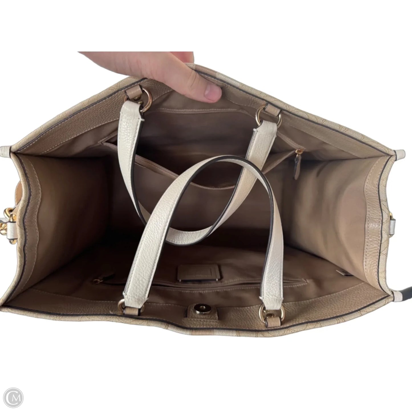 Tote Designer By Coach, Size: Large