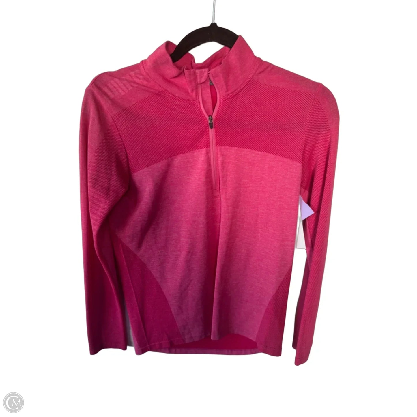 Athletic Top Long Sleeve Collar By Puma In Pink, Size: S