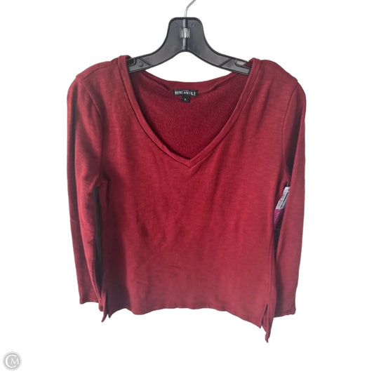 Top Long Sleeve By J. Crew In Red, Size: S