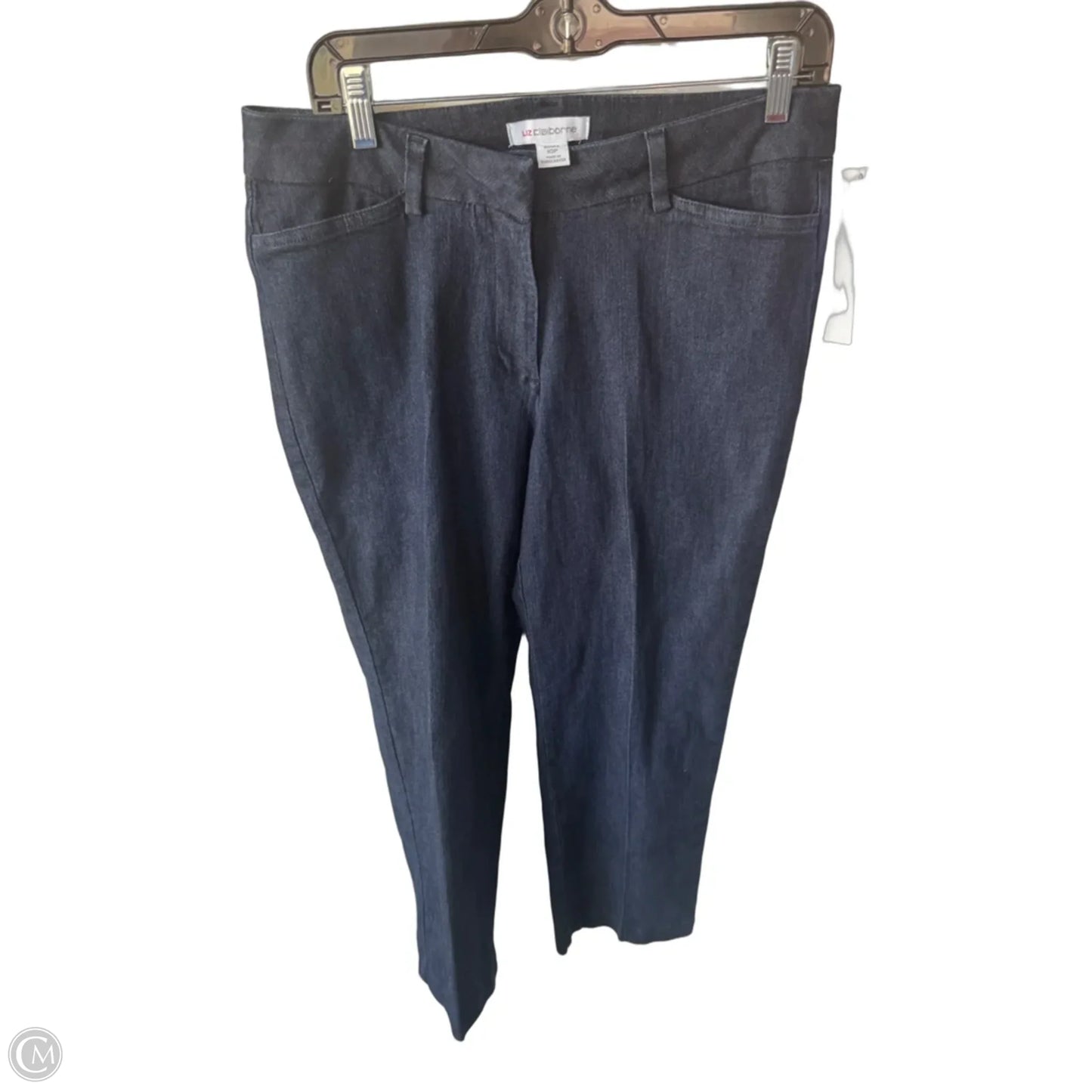 Jeans Straight By Liz Claiborne In Blue Denim, Size: 10p
