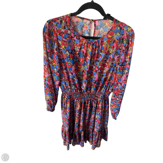 Dress Casual Midi By J. Crew In Blue & Red, Size: S