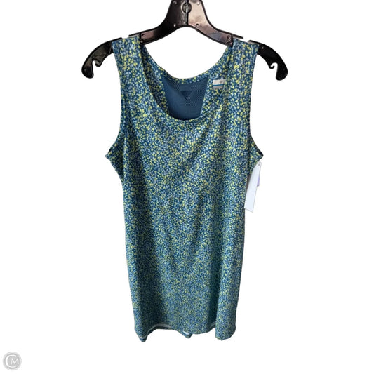 Athletic Dress By Columbia In Blue & Yellow, Size: M