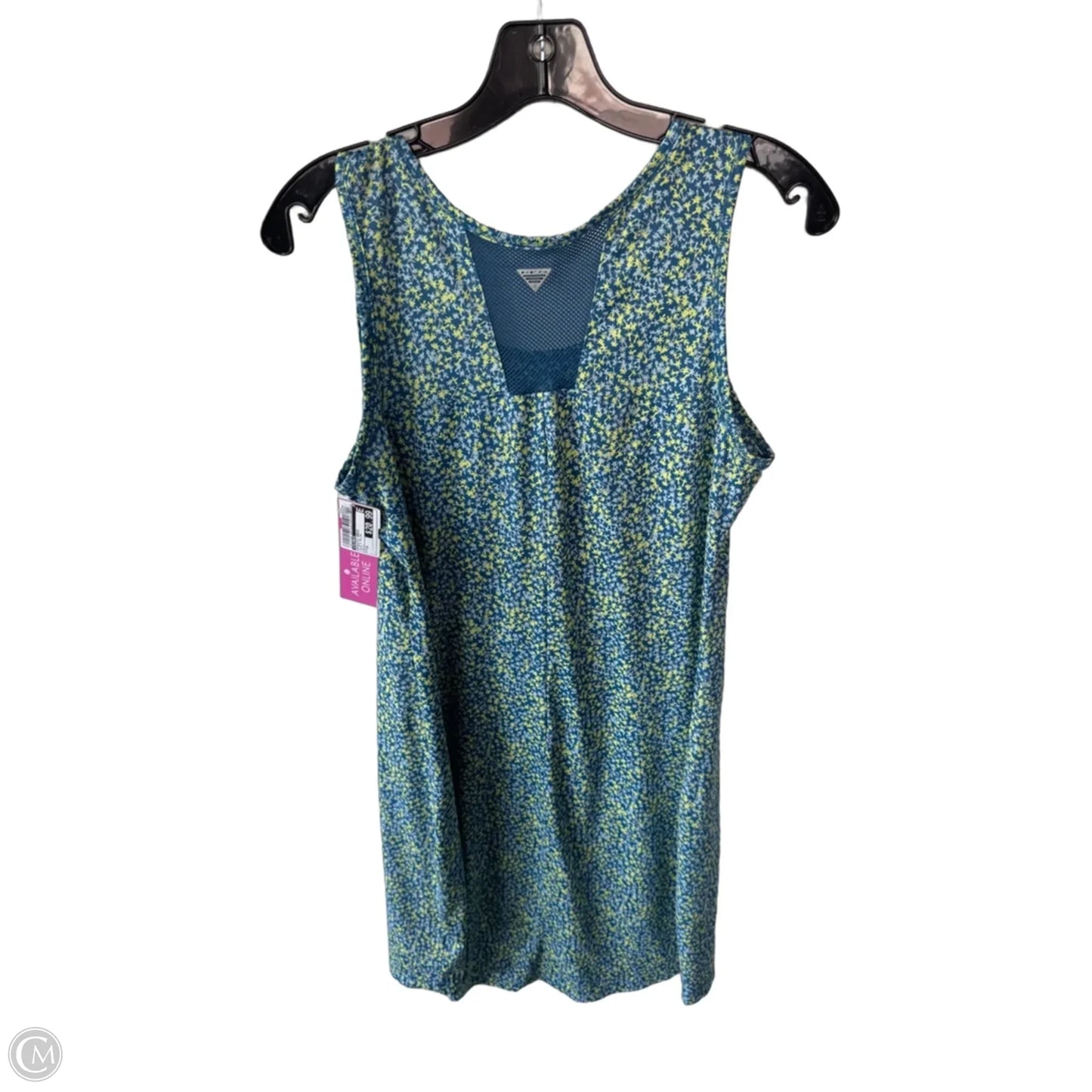 Athletic Dress By Columbia In Blue & Yellow, Size: M