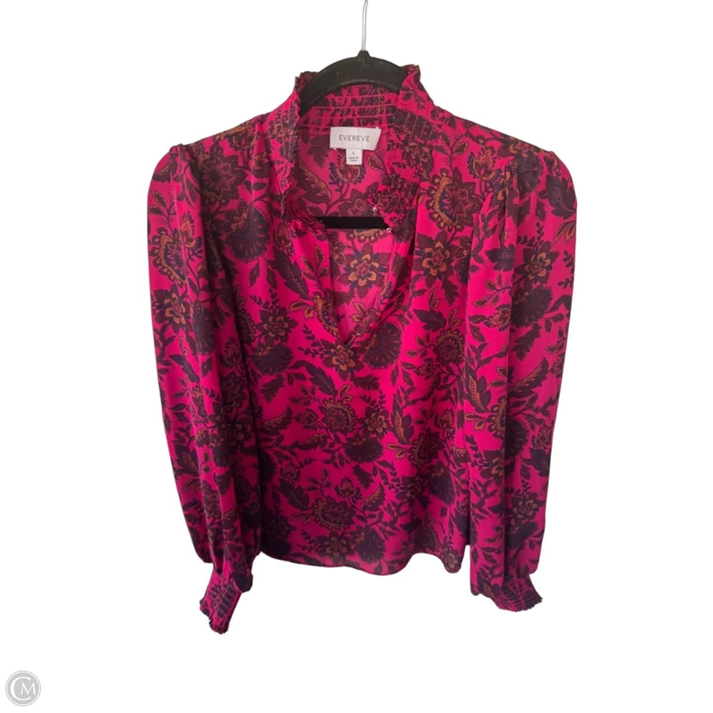 Top Long Sleeve By Evereve In Pink, Size: S
