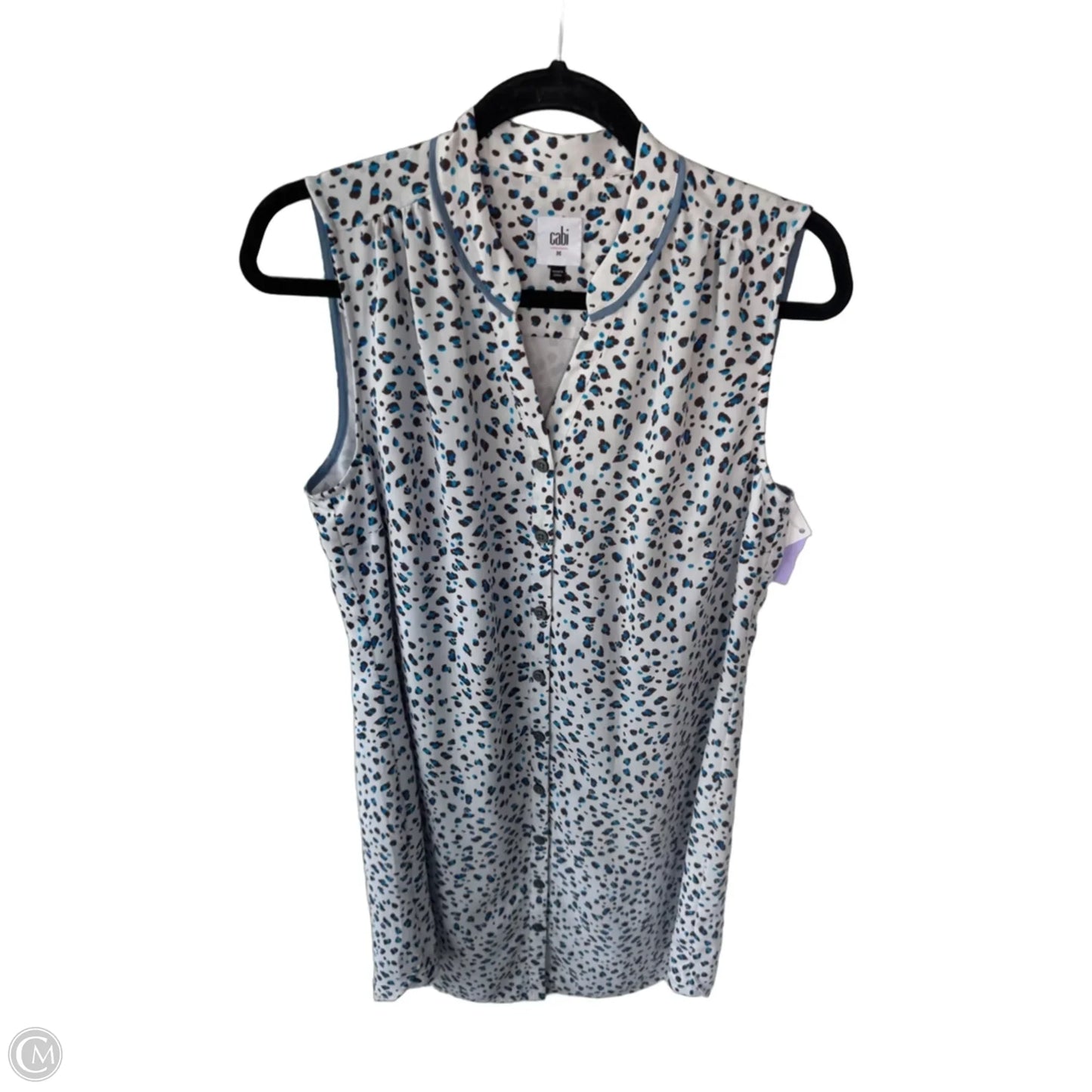 Dress Casual Midi By Cabi In Blue & White, Size: M