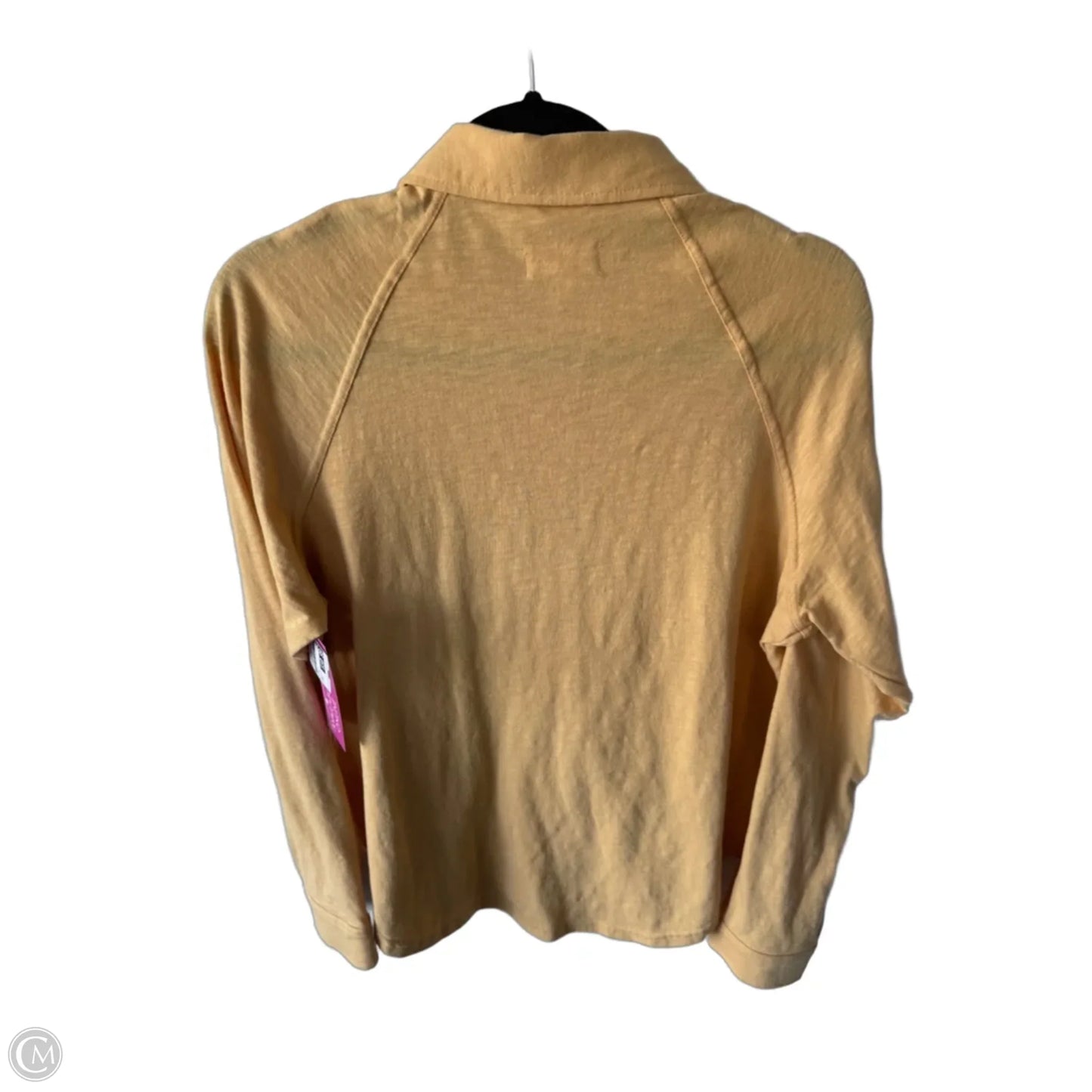 Top Long Sleeve By Thread And Supply In Yellow, Size: M