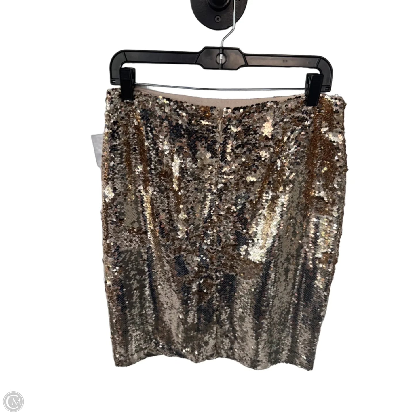 Skirt Midi By Loft In Gold, Size: 8p