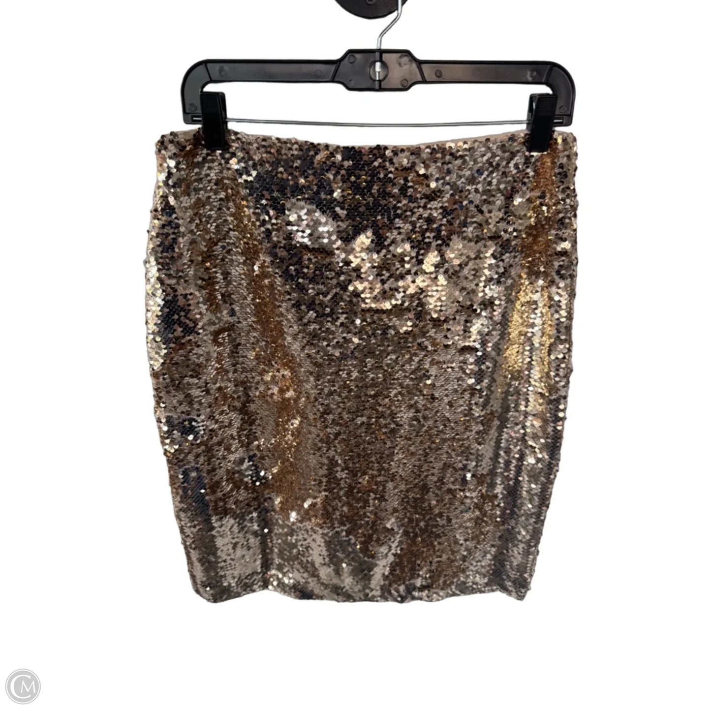 Skirt Midi By Loft In Gold, Size: 8p