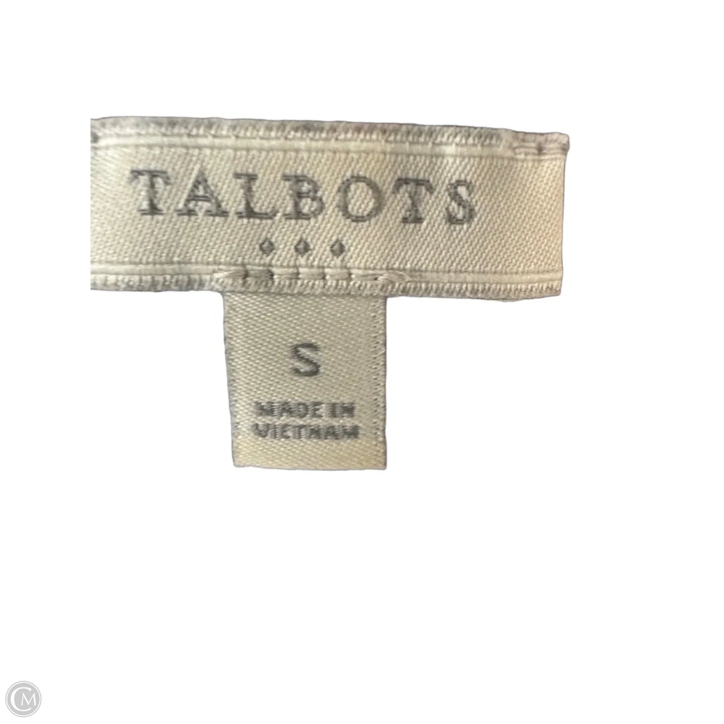 Top Long Sleeve By Talbots In Black & White, Size: S