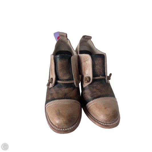 Shoes Heels Block By Freebird In Brown & Tan, Size: 8