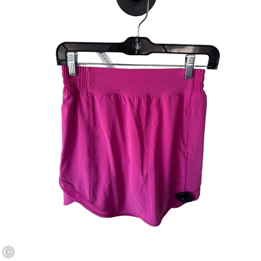 Athletic Skort By Lululemon In Pink, Size: 4