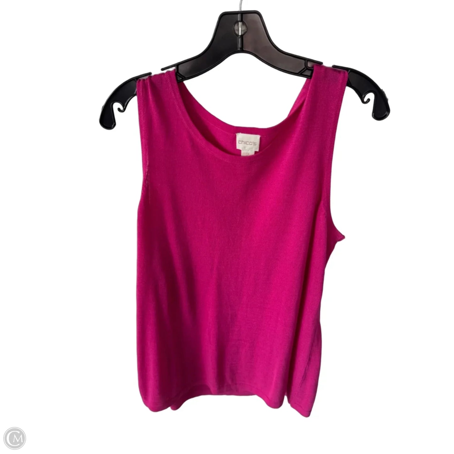 Vest Sweater By Chicos In Pink, Size: L