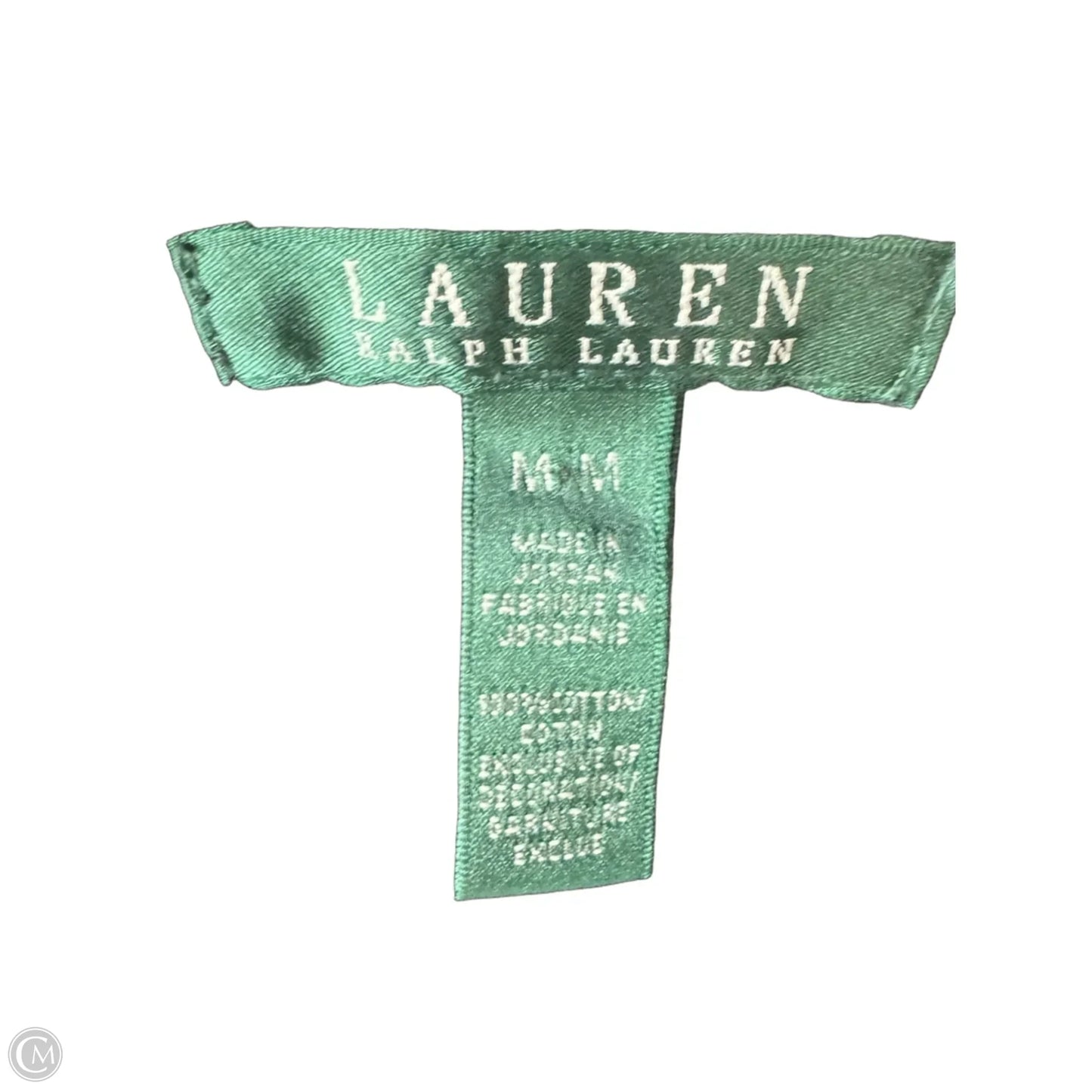 Top 3/4 Sleeve By Lauren By Ralph Lauren In Black, Size: M