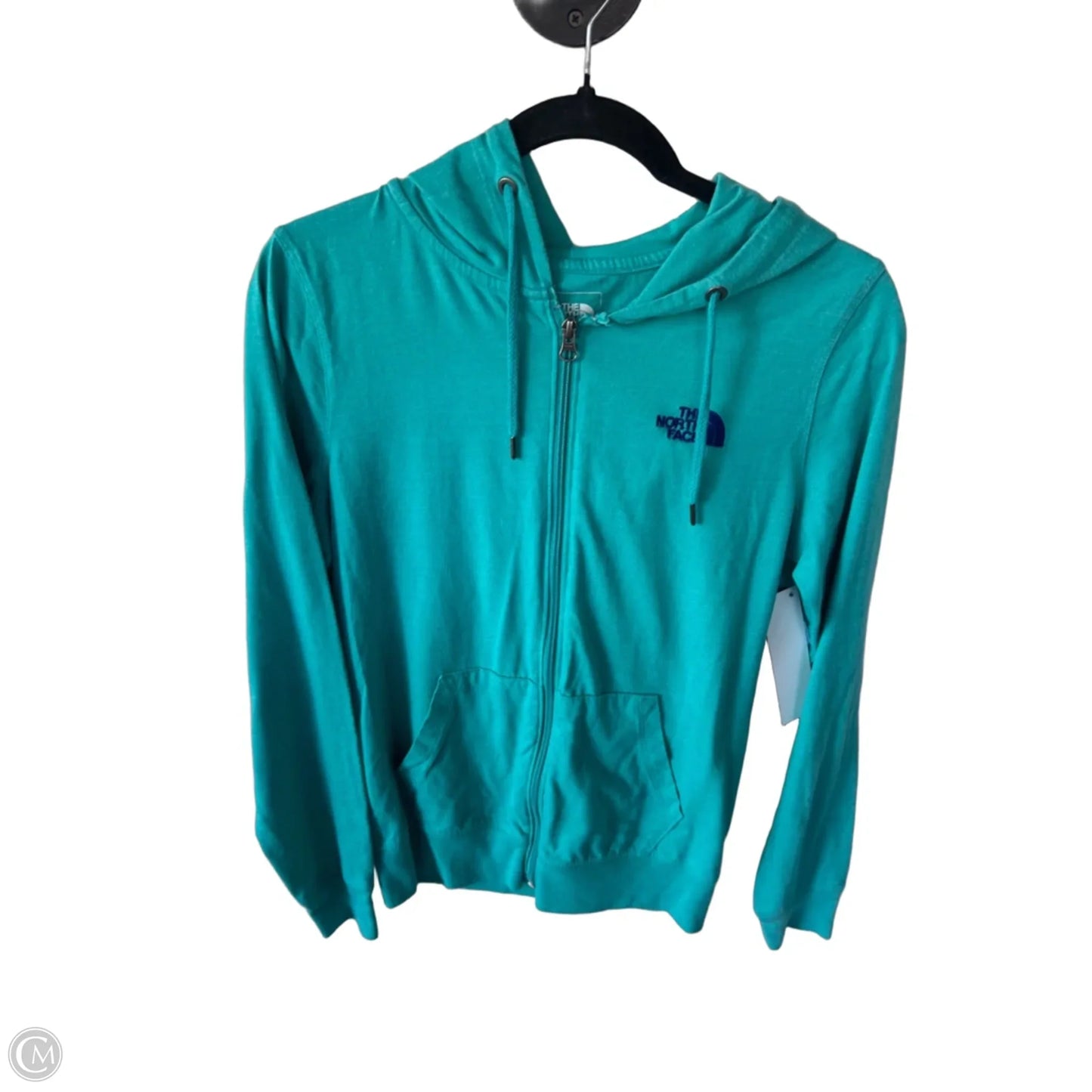 Athletic Sweatshirt Hoodie By The North Face In Blue, Size: M