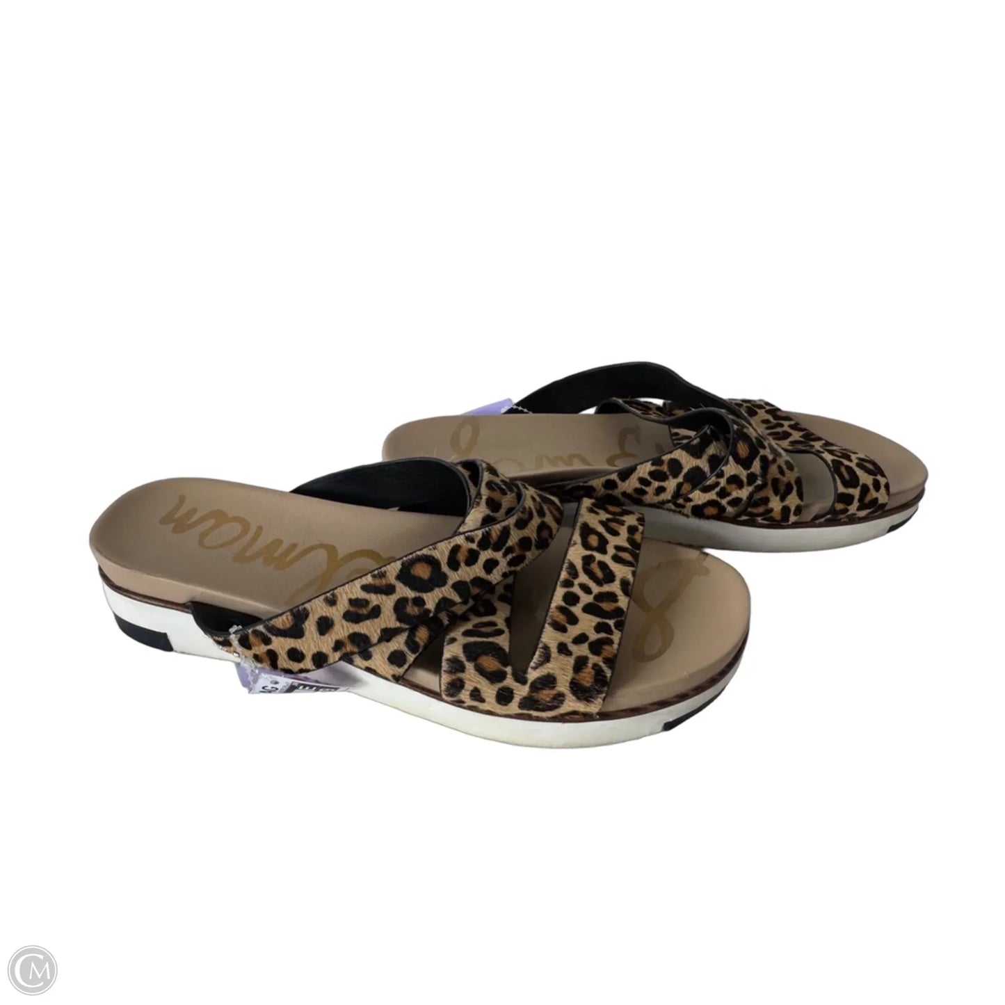 Sandals Flats By Sam Edelman In Black & Tan, Size: 9.5