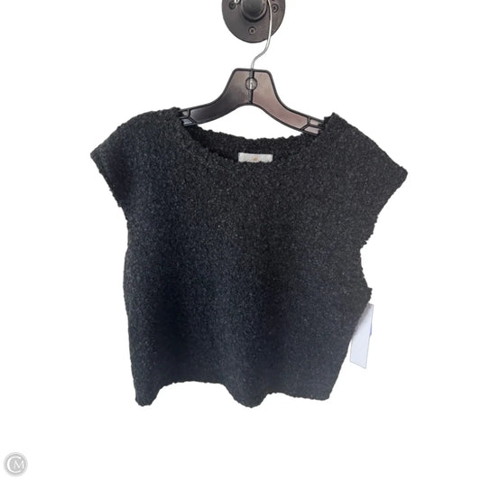 Vest Sweater By Clothes Mentor In Grey, Size: S