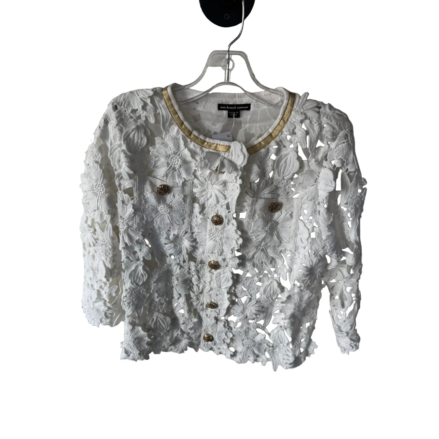 Blazer By Michael Simon In White, Size: S