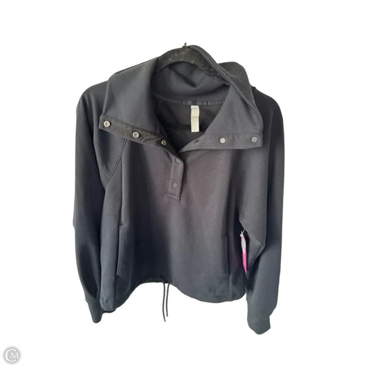 Athletic Sweatshirt Collar By Zella In Black, Size: S