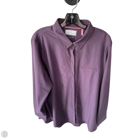 Top Long Sleeve By Clothes Mentor In Purple, Size: Xl