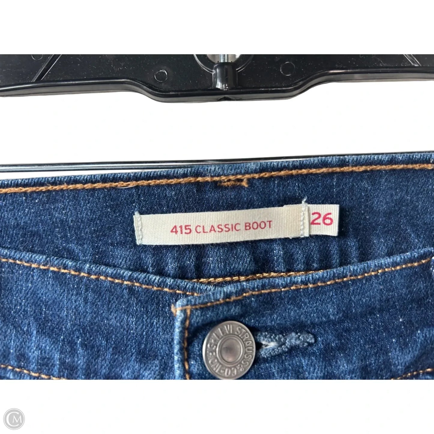Jeans Boot Cut By Levis In Blue Denim, Size: 2