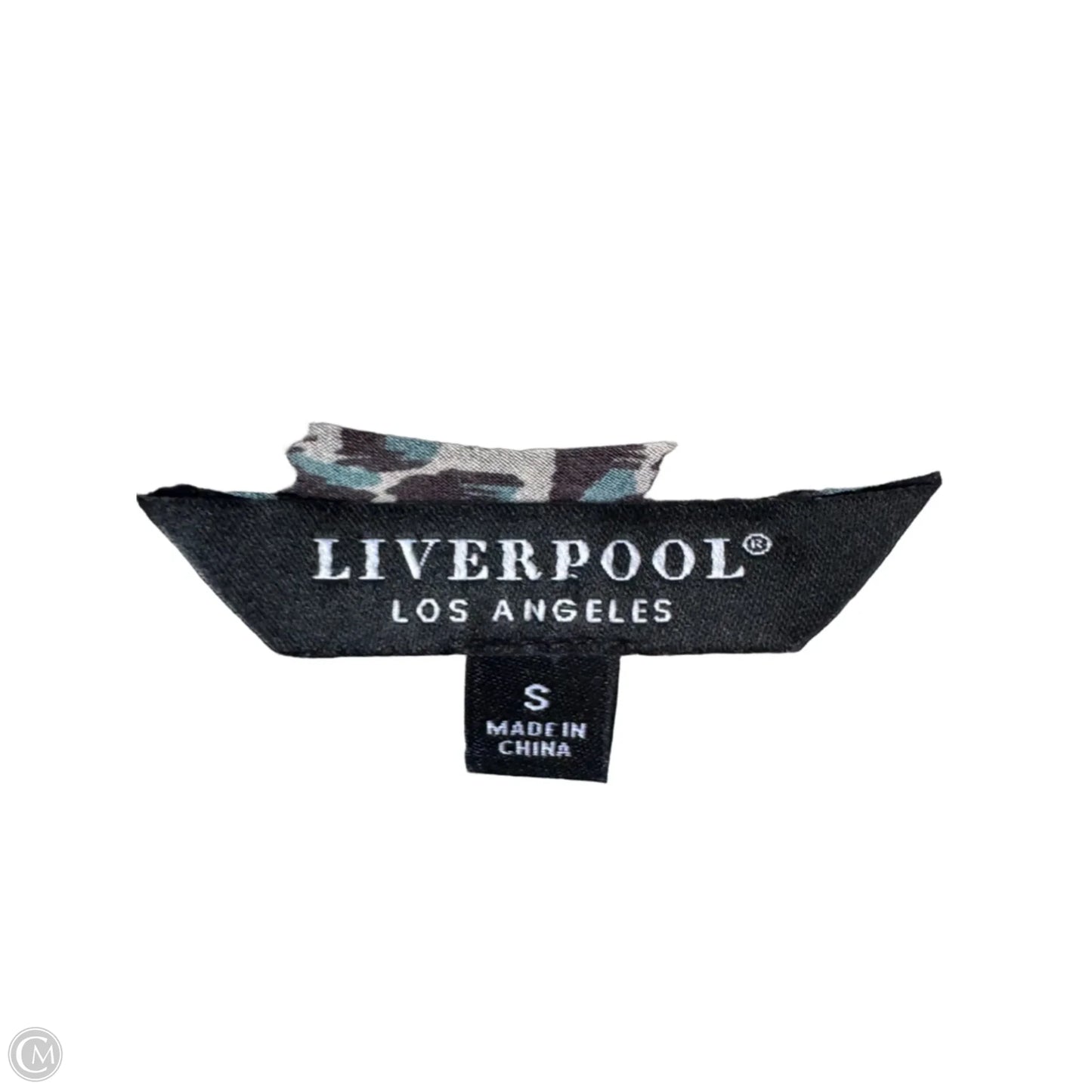 Top Sleeveless By Liverpool In Black & Cream, Size: S