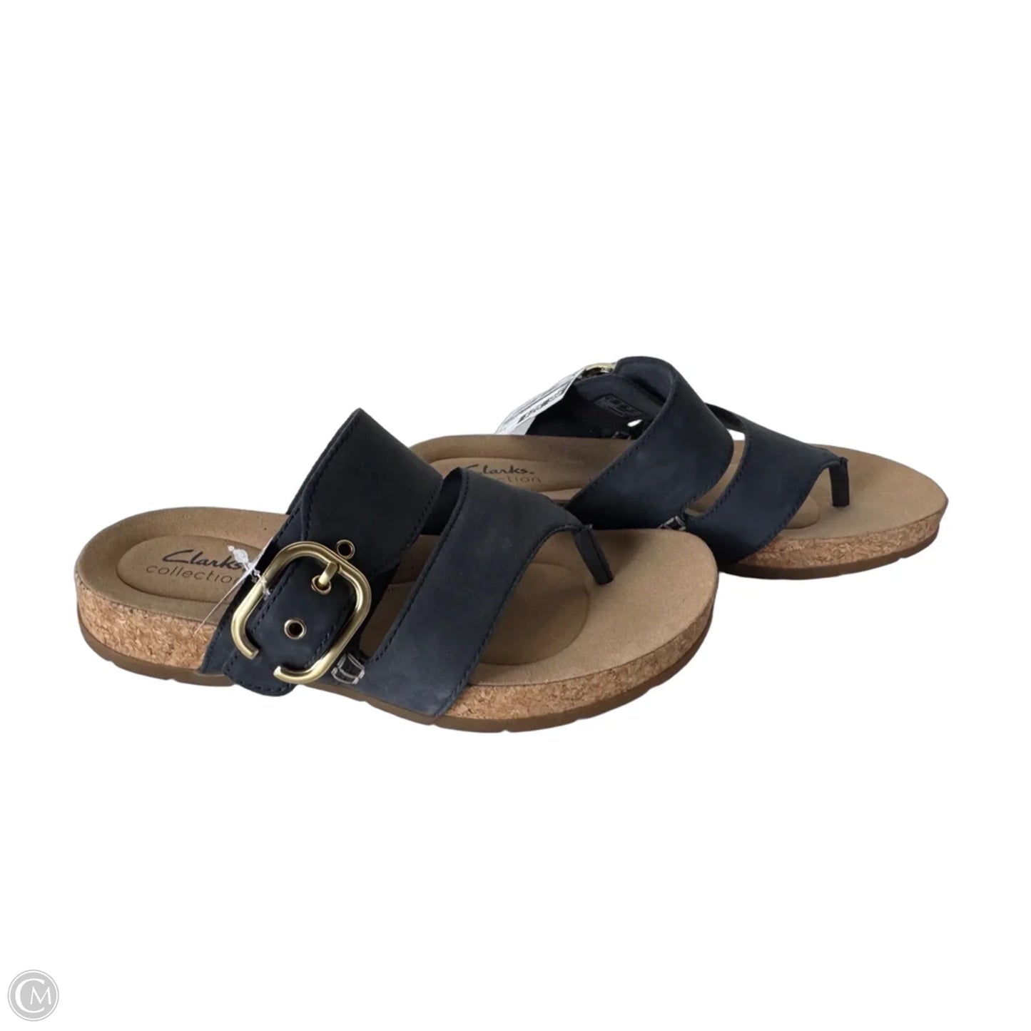 Sandals Flats By Clarks In Blue, Size: 8