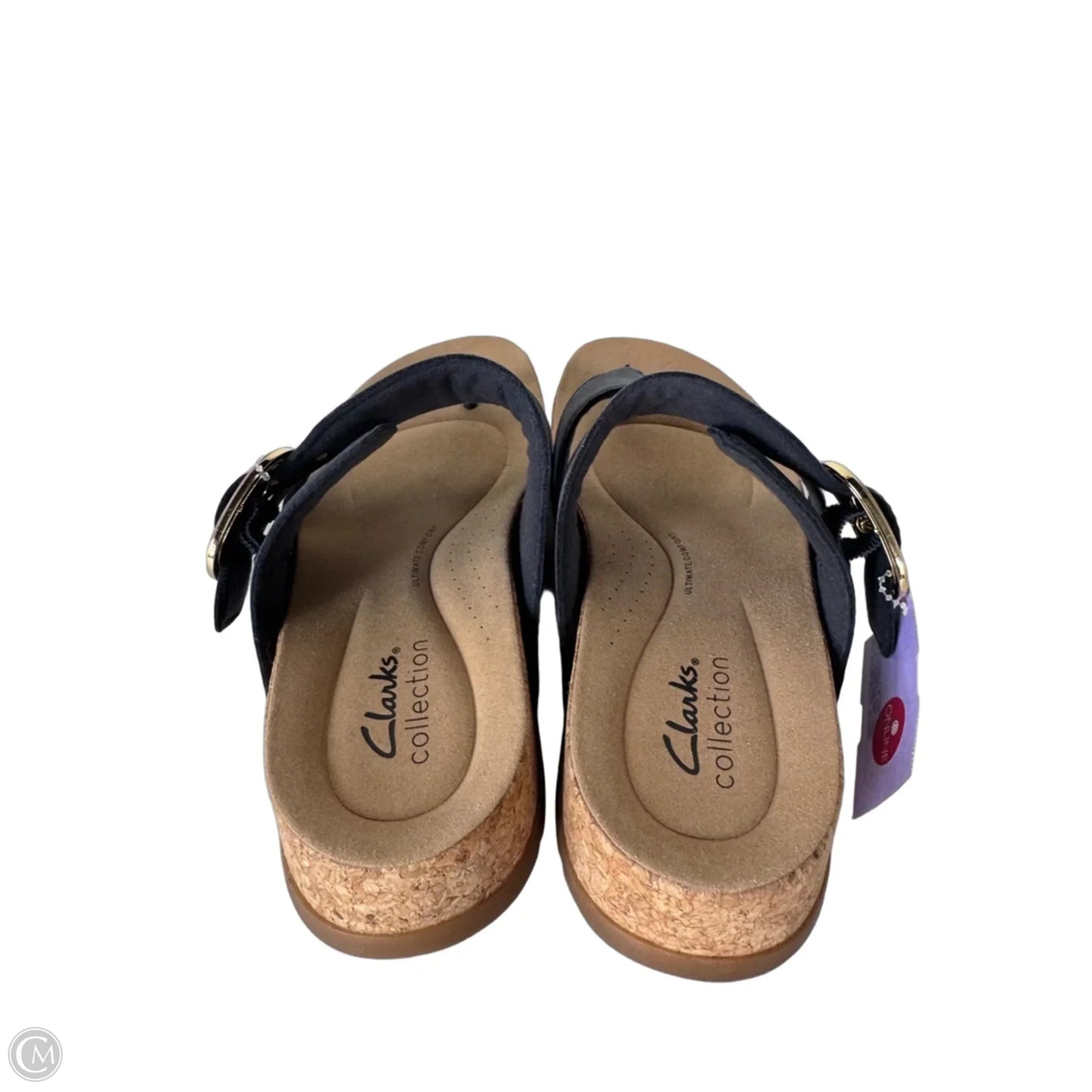Sandals Flats By Clarks In Blue, Size: 8