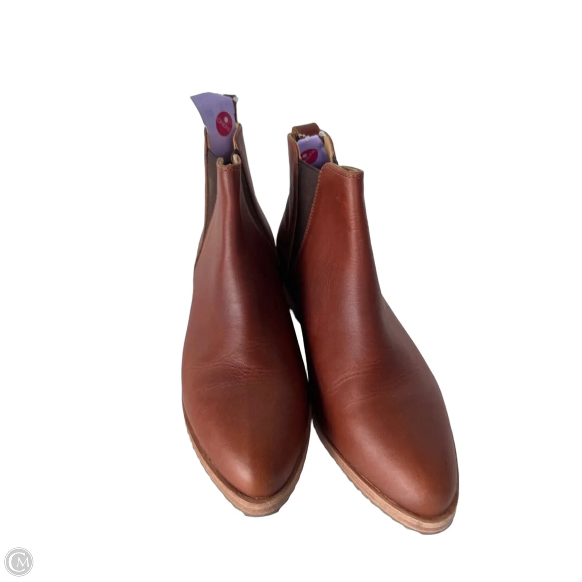 Boots Ankle Flats By Cmc In Brown, Size: 8.5 Boots Ankle Flats By Cmc In Brown, Size: 8.5