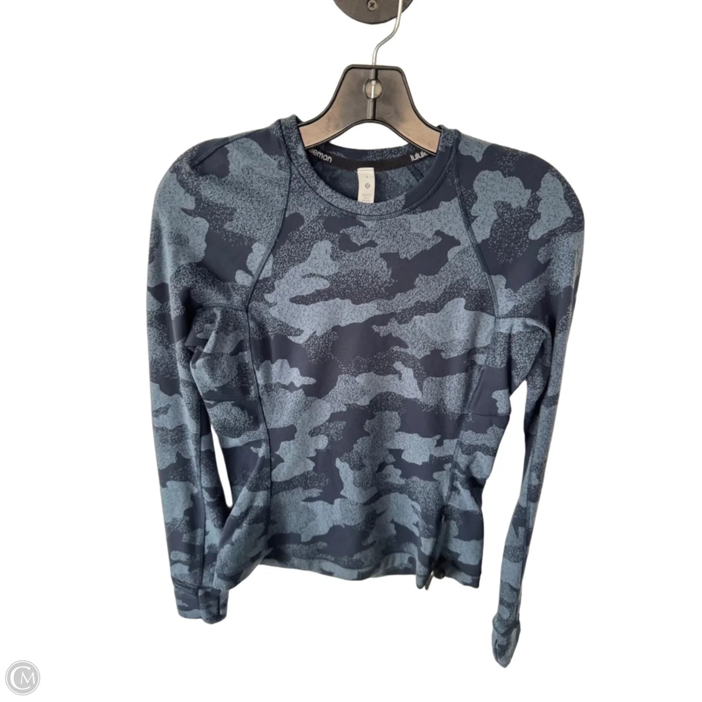 Athletic Top Long Sleeve Crewneck By Lululemon In Blue, Size: S