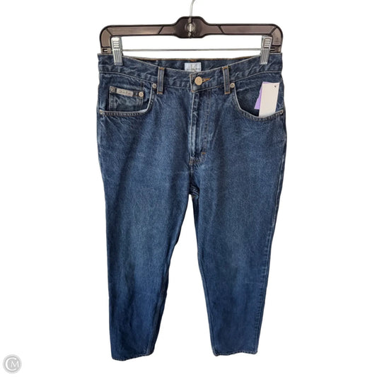 Jeans Straight By Calvin Klein In Blue Denim, Size: 8