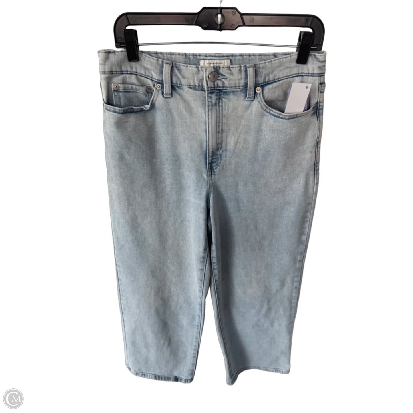 Jeans Straight By Banana Republic In Blue Denim, Size: 10