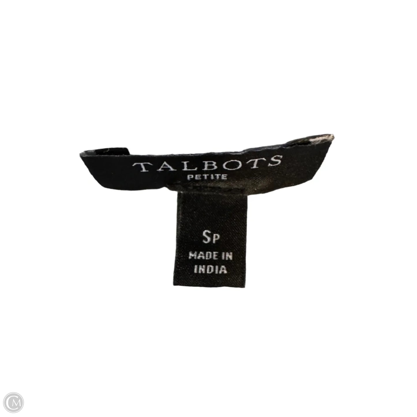 Top Long Sleeve By Talbots In Blue & White, Size: Sp