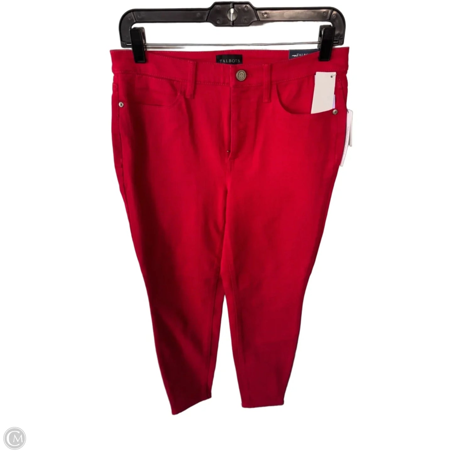 Jeans Skinny By Talbots In Red, Size: 6p