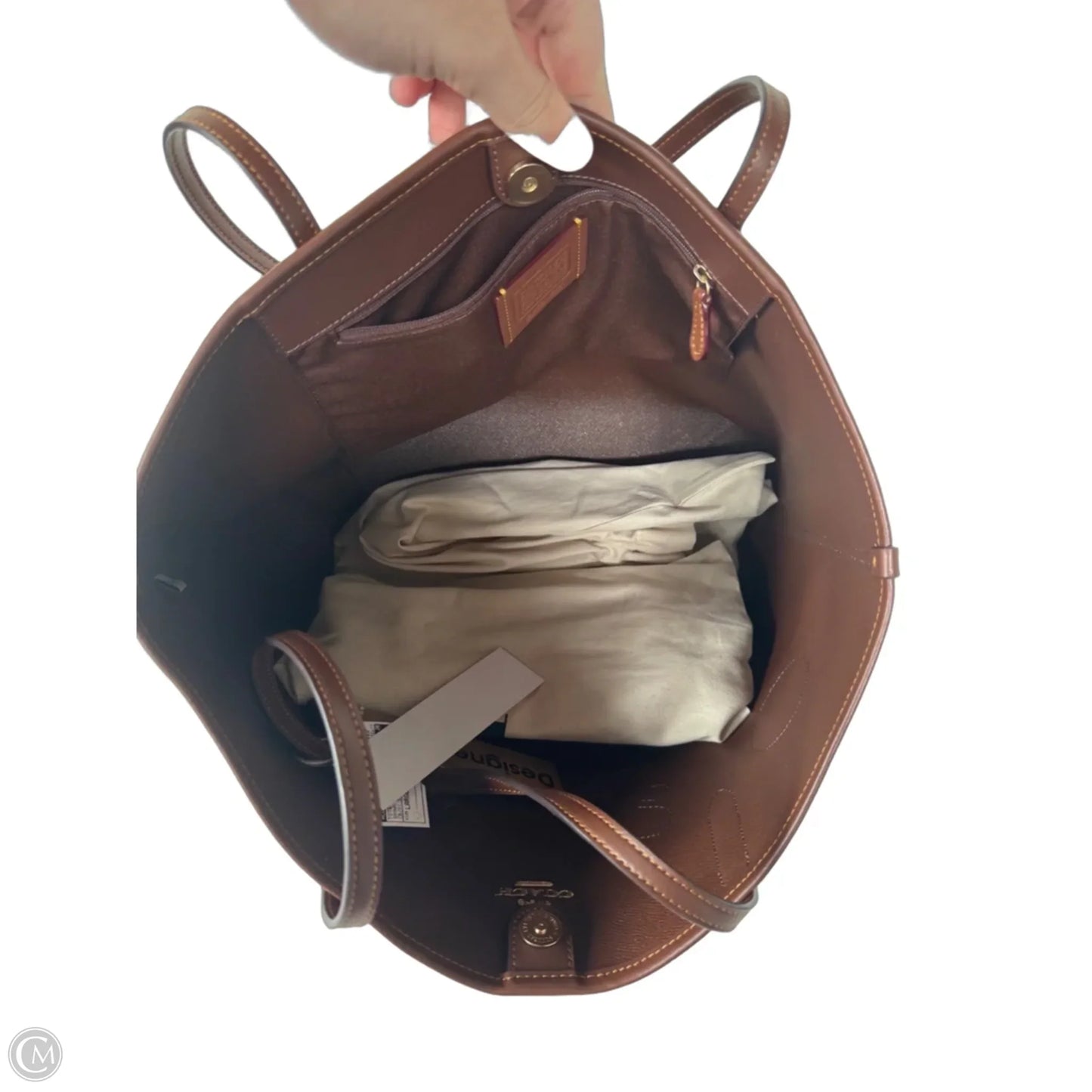 Tote Designer By Coach, Size: Large