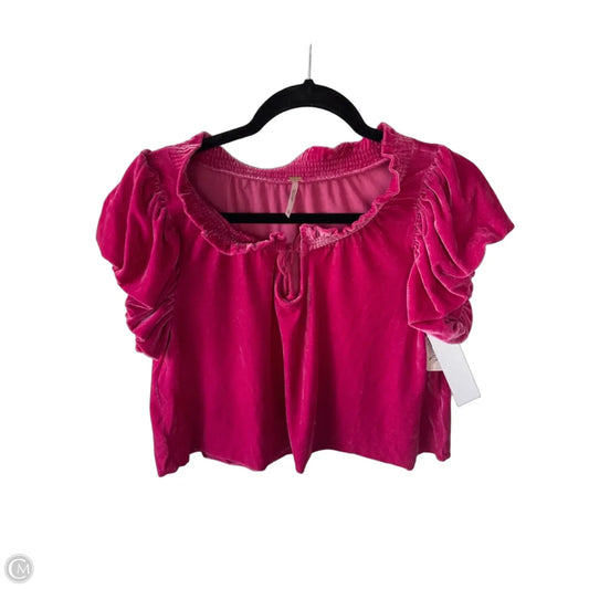 Top Short Sleeve By Free People In Pink, Size: Xs