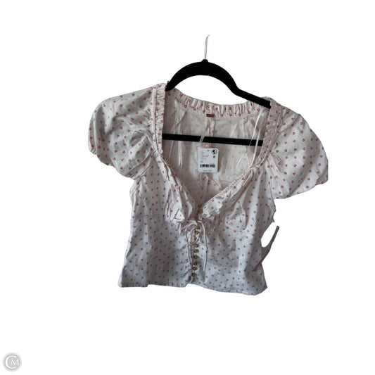 Top Sleeveless By Free People In Cream & Pink, Size: Xs