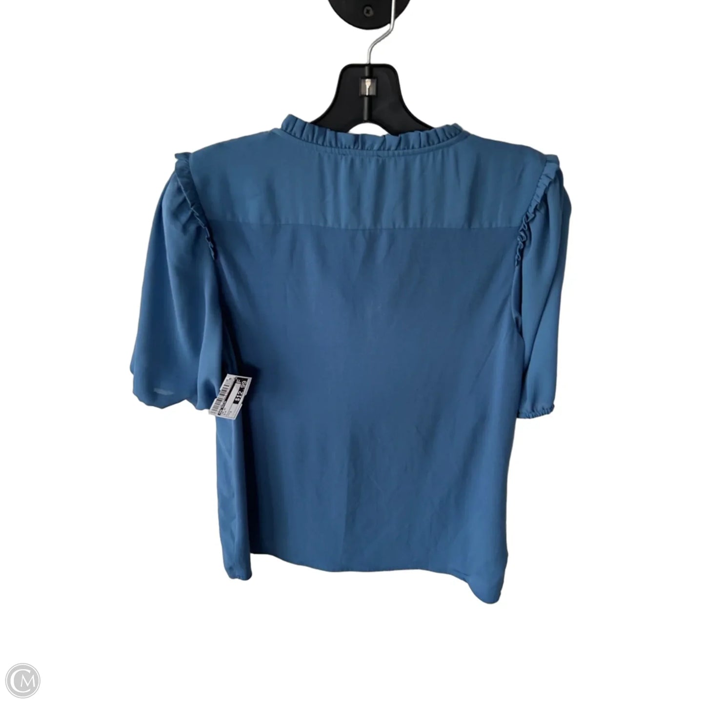 Top Short Sleeve By Ann Taylor In Blue, Size: S