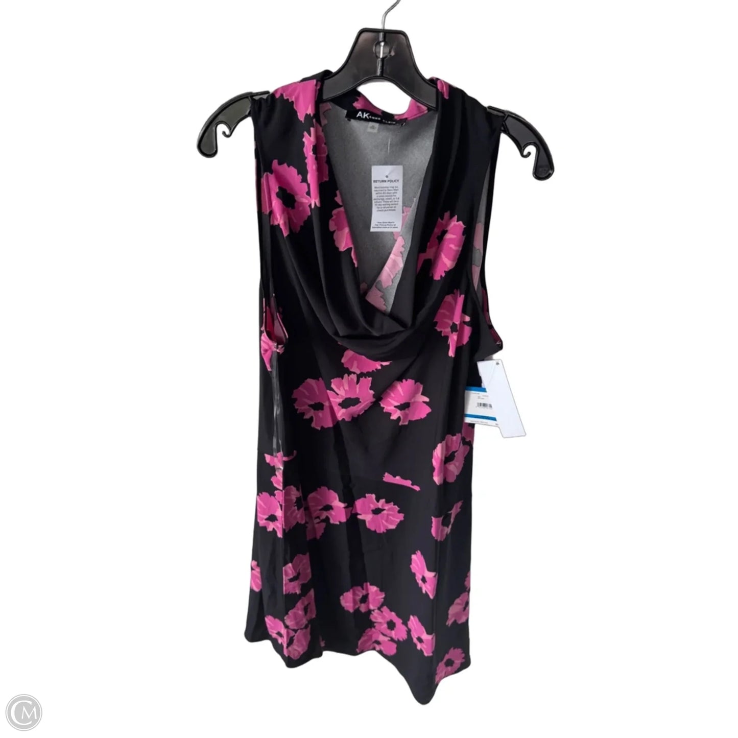 Dress Work By Anne Klein In Black & Pink, Size: Xl