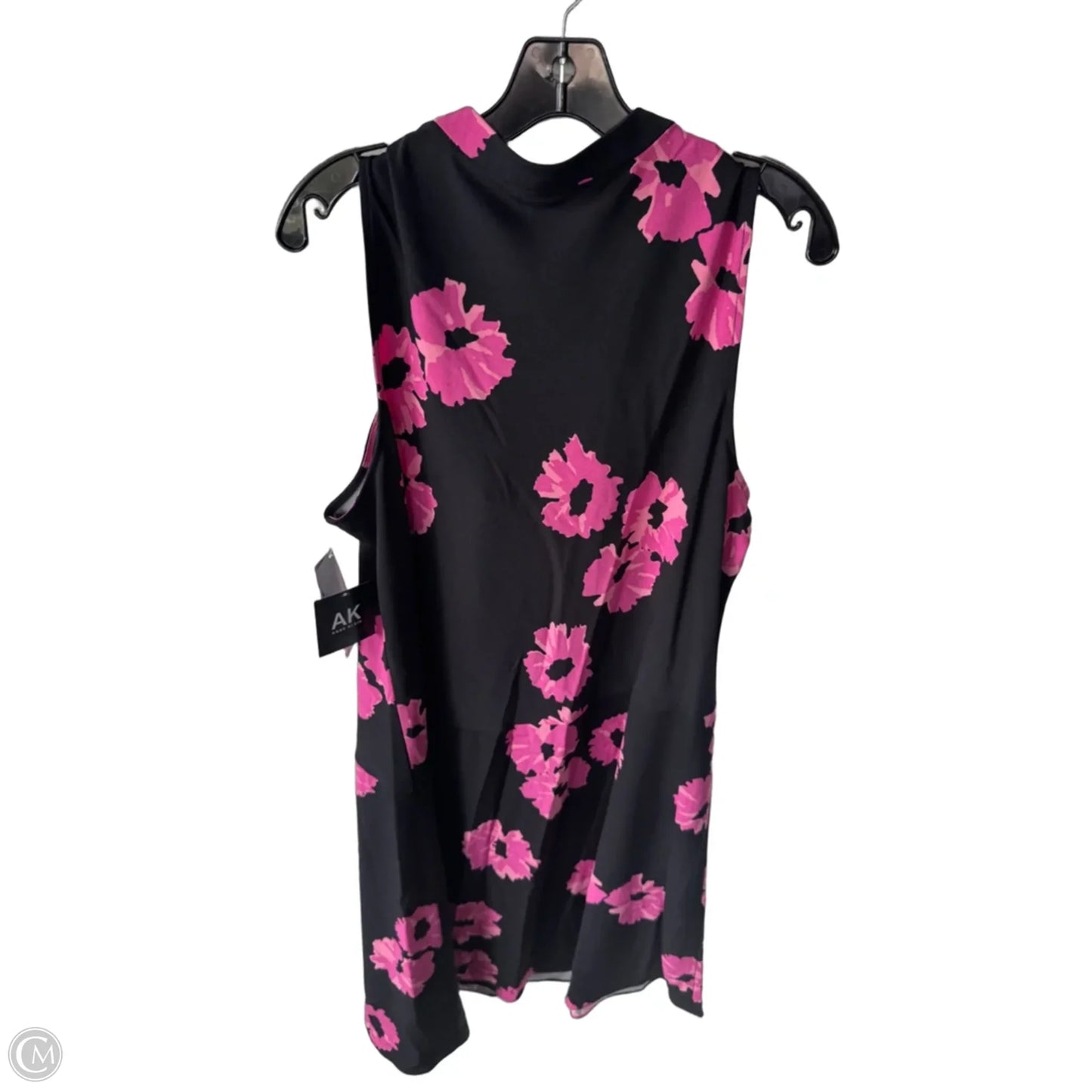 Dress Work By Anne Klein In Black & Pink, Size: Xl