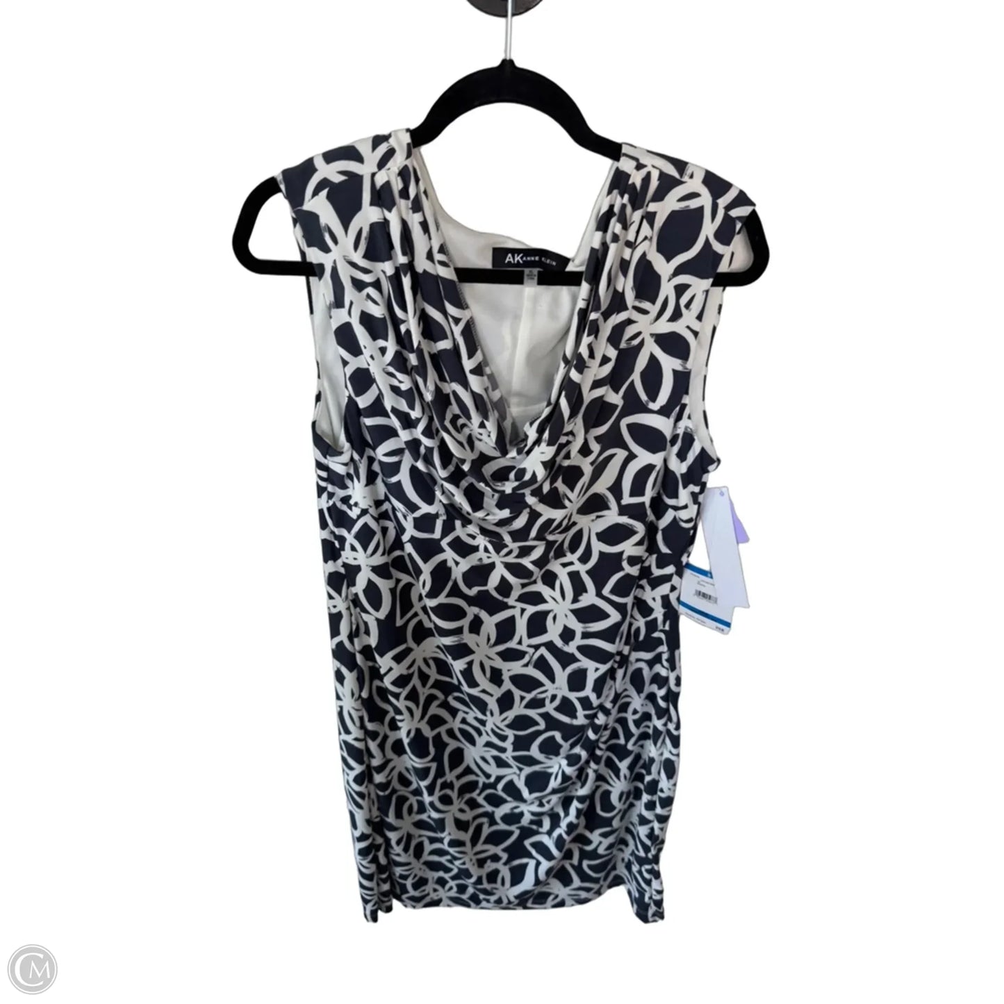 Dress Work By Anne Klein In Grey & White, Size: Xl