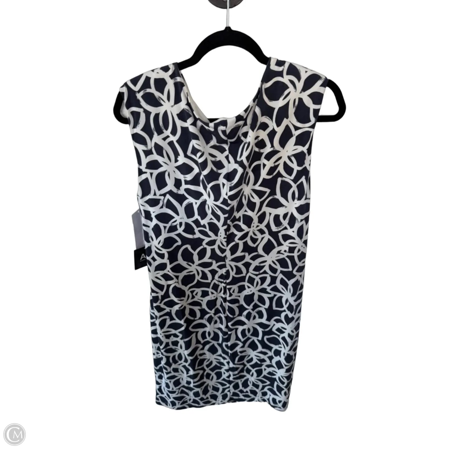 Dress Work By Anne Klein In Grey & White, Size: Xl